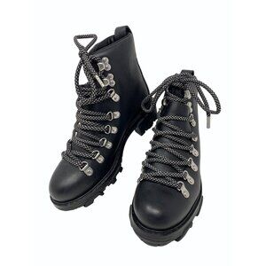 Rag & Bone Womens 5.5 Shiloh Hiker Boots Leather Lace Up Ankle Booties EU36